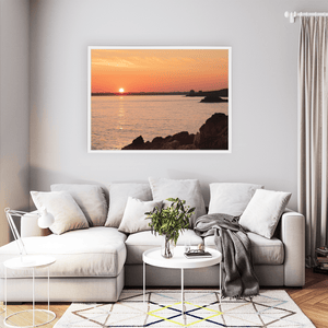 Nua Photography Print Howth Harbour Sunset with Golden Glow, Co. Dublin Howth Harbour Sunset Golden Glow | Nua Photography