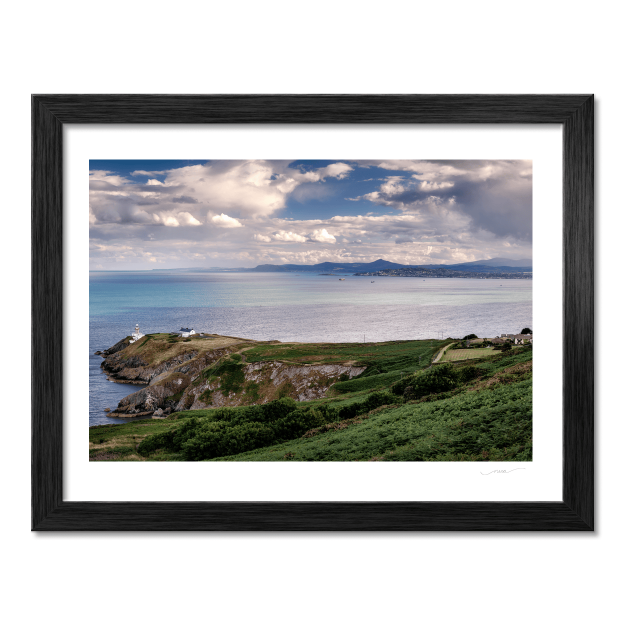 Nua Photography Print Howth Head and Baily Lighthouse Dublin Bay Panorama, Co. Dublin Howth Head Baily Lighthouse Dublin Bay | Nua Photography