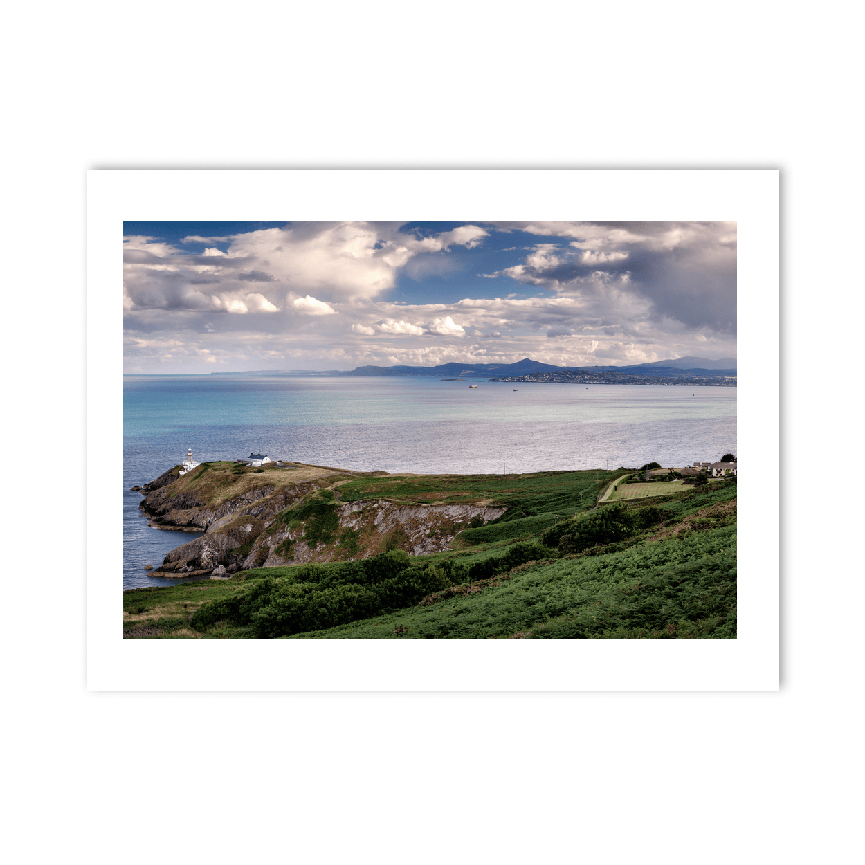 Nua Photography Print Howth Head and Baily Lighthouse Dublin Bay Panorama, Co. Dublin Howth Head Baily Lighthouse Dublin Bay | Nua Photography