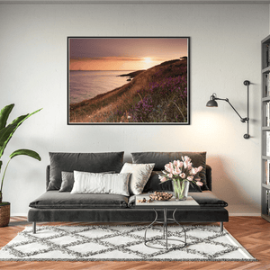 Nua Photography Print Howth Heather and Dublin Bay at Sunset, Co. Dublin Howth Heather Sunset Dublin Bay Print | Nua Photography
