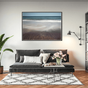 Nua Photography Print Icelandic Black Sand Beach Wave Motion, Iceland Icelandic Black Sand Beach Wave Motion Print | Nua Photography