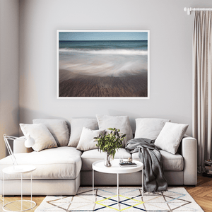 Nua Photography Print Icelandic Black Sand Beach Wave Motion, Iceland Icelandic Black Sand Beach Wave Motion Print | Nua Photography