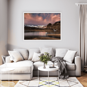 Nua Photography Print Mountain Lake at Sunset, Iceland Mountain Lake at Sunset Iceland Print | Nua Photography