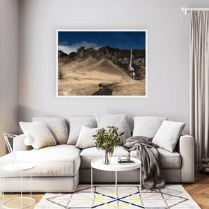 Nua Photography Print Icelandic Waterfall and Dramatic Cliffs, Iceland Icelandic Waterfall and Dramatic Cliffs Print | Nua Photography