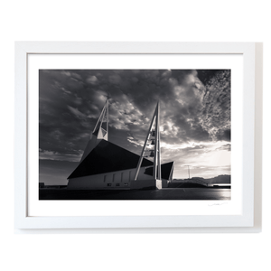 Nua Photography Print Modern Icelandic Church Under Dramatic Skies, Iceland Modern Icelandic Church Dramatic Skies Print | Nua Photography