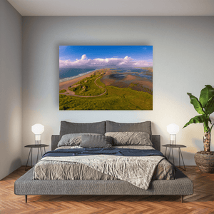 Nua Photography Print Inch Beach and Estuary Aerial Panorama, Co. Kerry Inch Beach Estuary Aerial Panorama Print | Nua Photography