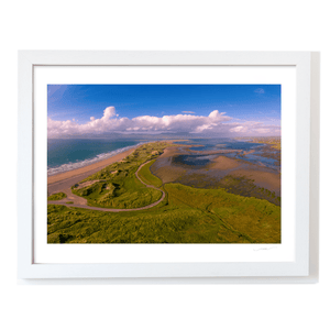 Nua Photography Print Inch Beach and Estuary Aerial Panorama, Co. Kerry Inch Beach Estuary Aerial Panorama Print | Nua Photography
