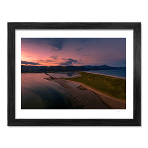 Nua Photography Print Inch Beach and Dingle Peninsula Aerial Sunset, Co. Kerry Inch Beach Dingle Peninsula Aerial Sunset Print | Nua Photography