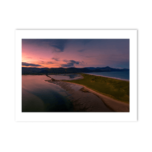 Nua Photography Print Inch Beach and Dingle Peninsula Aerial Sunset, Co. Kerry Inch Beach Dingle Peninsula Aerial Sunset Print | Nua Photography