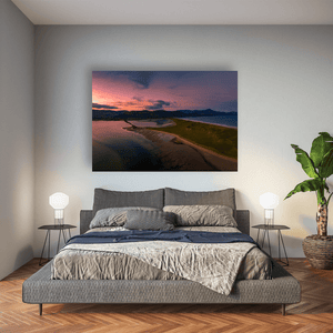 Nua Photography Print Inch Beach and Dingle Peninsula Aerial Sunset, Co. Kerry Inch Beach Dingle Peninsula Aerial Sunset Print | Nua Photography