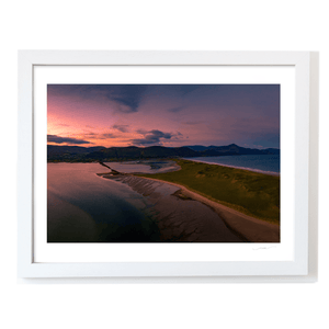 Nua Photography Print Inch Beach and Dingle Peninsula Aerial Sunset, Co. Kerry Inch Beach Dingle Peninsula Aerial Sunset Print | Nua Photography