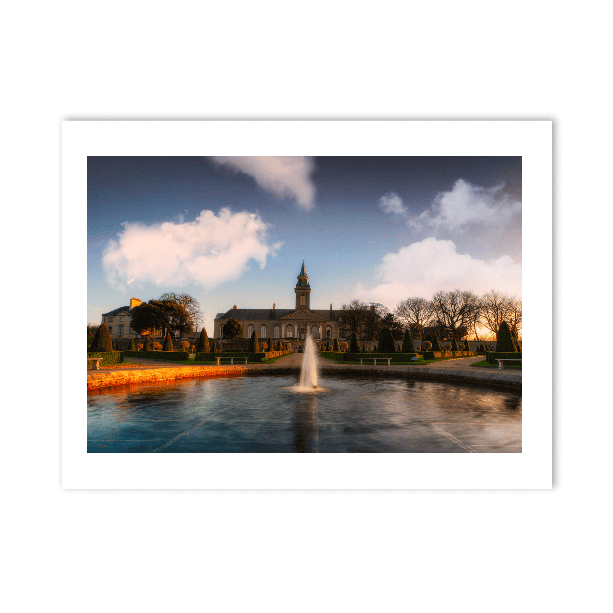 Nua Photography Print Royal Hospital Kilmainham Formal Gardens and Fountain, Dublin City Royal Hospital Kilmainham Gardens Fountain Print | Nua Photography