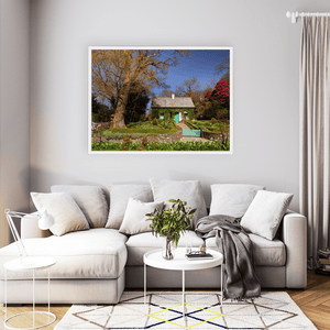 Ivy-Covered Cottage and Formal Garden in Spring, Co. Donegal fine art photography print by Nua Photography
