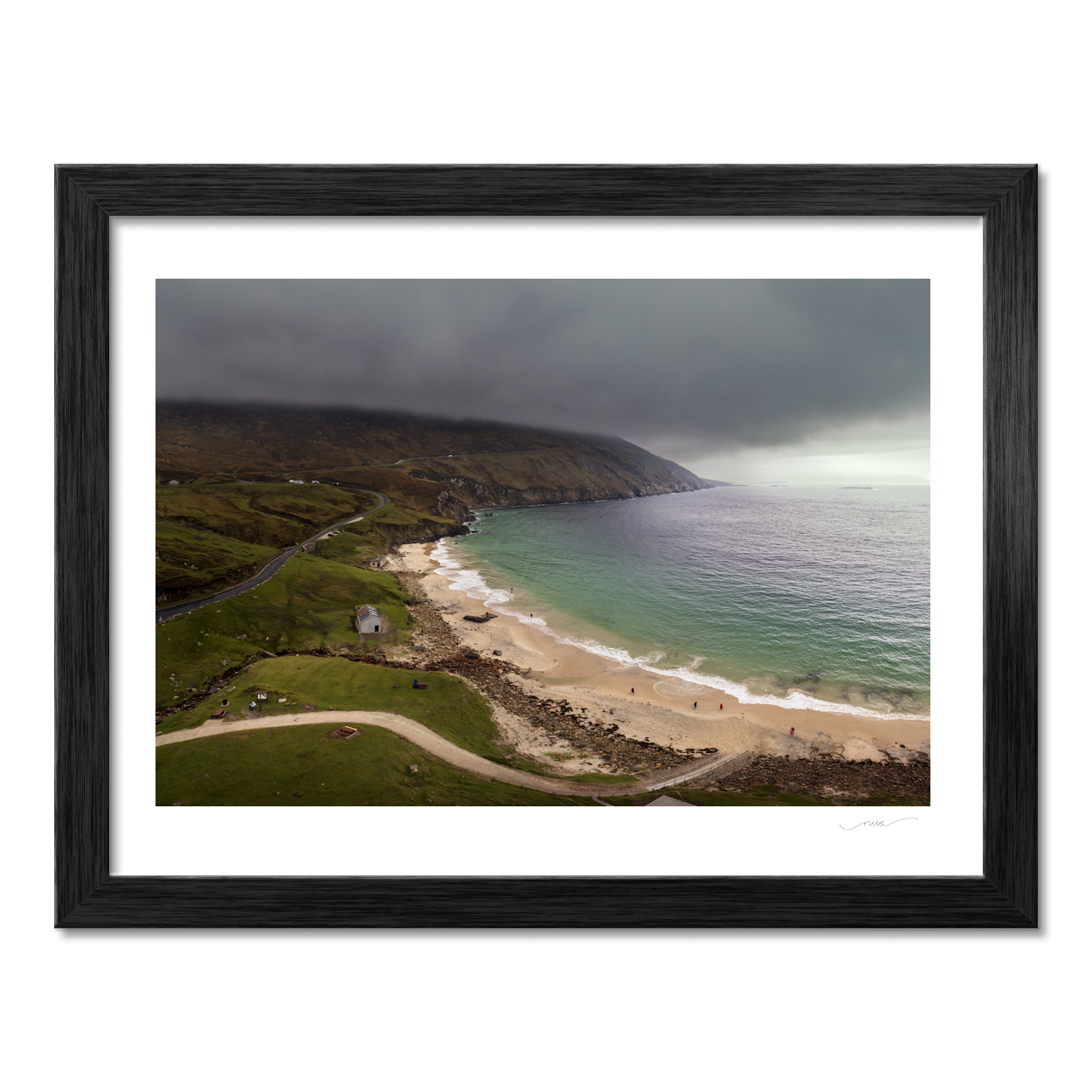 keem-bay-beach-dramatic-skies-aerial PM