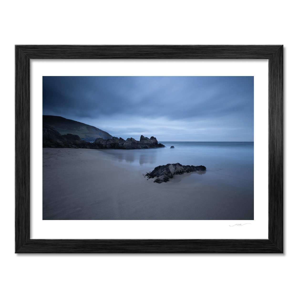 Nua Photography Print Moody Blue Hour on a Kerry Beach, Co. Kerry Moody Blue Hour Kerry Beach Print | Nua Photography