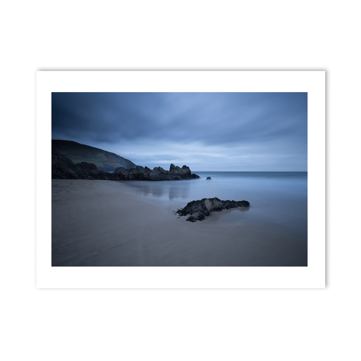 Nua Photography Print Moody Blue Hour on a Kerry Beach, Co. Kerry Moody Blue Hour Kerry Beach Print | Nua Photography