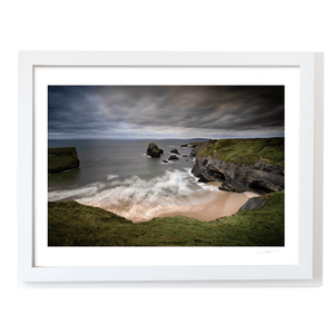Nua Photography Print Hidden Cove and Sea Stacks Beneath Stormy Skies, Co. Kerry Kerry Cliffs Hidden Cove Stormy Skies Print | Nua Photography