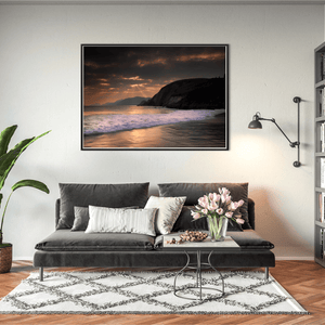 Nua Photography Print Kerry Coastline Dramatic Sunset with Crepuscular Rays, Co. Kerry Kerry Coastline Dramatic Sunset Rays Print | Nua Photography