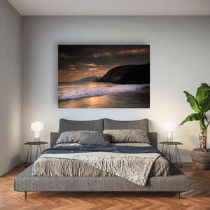 Nua Photography Print Kerry Coastline Dramatic Sunset with Crepuscular Rays, Co. Kerry Kerry Coastline Dramatic Sunset Rays Print | Nua Photography