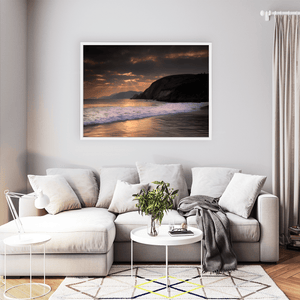 Nua Photography Print Kerry Coastline Dramatic Sunset with Crepuscular Rays, Co. Kerry Kerry Coastline Dramatic Sunset Rays Print | Nua Photography