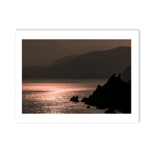 Nua Photography Print Kerry Coastline Silhouette in Golden Light, Co. Kerry Kerry Coastline Silhouette in Golden Light Print | Nua Photography