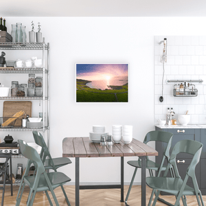 Nua Photography Print Kerry Coastline and Green Fields Aerial Sunset, Co. Kerry Kerry Coastline Green Fields Aerial Sunset Print | Nua Photography