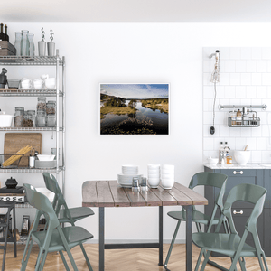 Nua Photography Print Kerry Lake with Lily Pads and Pine Island Aerial View, Co. Kerry Kerry Lake Lily Pads Pine Island Aerial Print | Nua Photography
