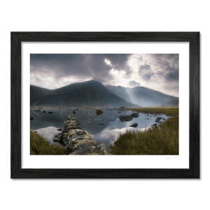 kerry-mountain-lake-sunbeams-stone-cairn BF