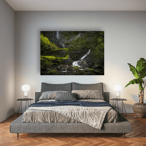 kerry-waterfall-lush-green-valley-cascade Pano