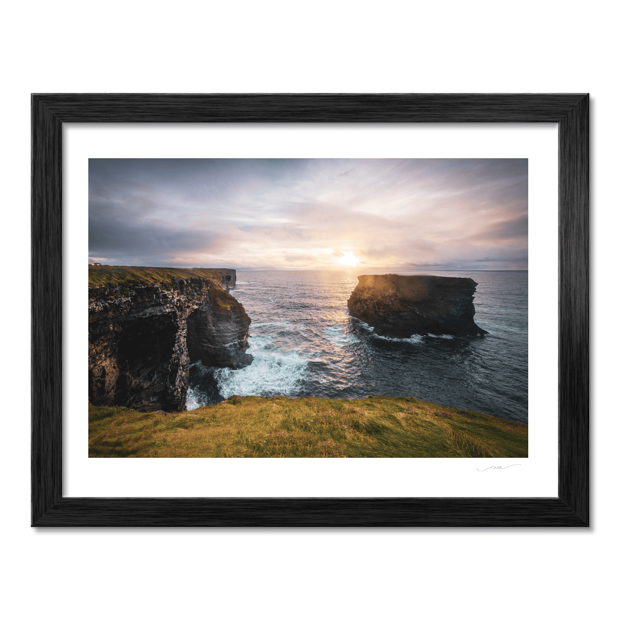 kilkee-cliffs-sunset-sea-stack-golden-hour PM