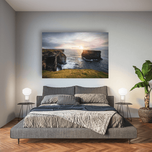 kilkee-cliffs-sunset-sea-stack-golden-hour Pano