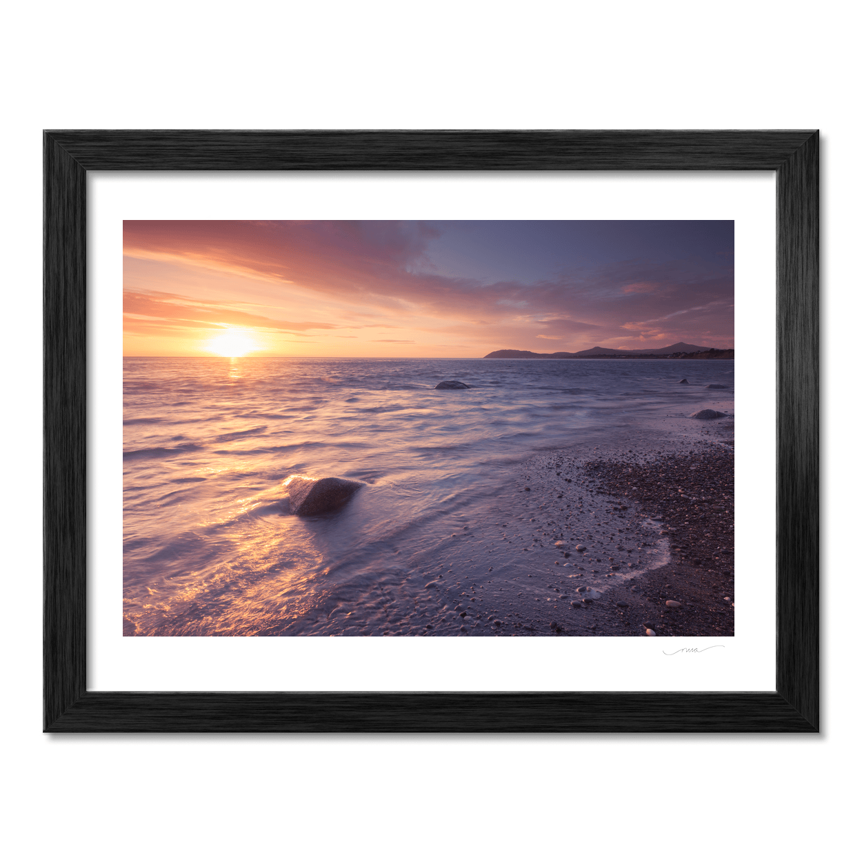 killiney-beach-sunset-golden-waves PM