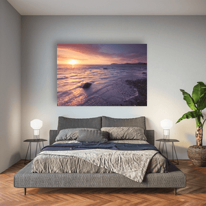 killiney-beach-sunset-golden-waves Pano