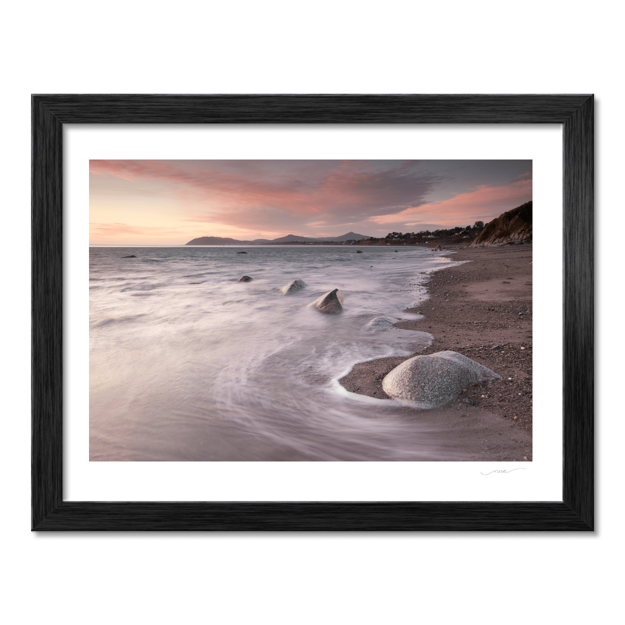 killiney-beach-sunset-long-exposure-rocks PM