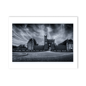 killyleagh-castle-dramatic-sky-mono PM