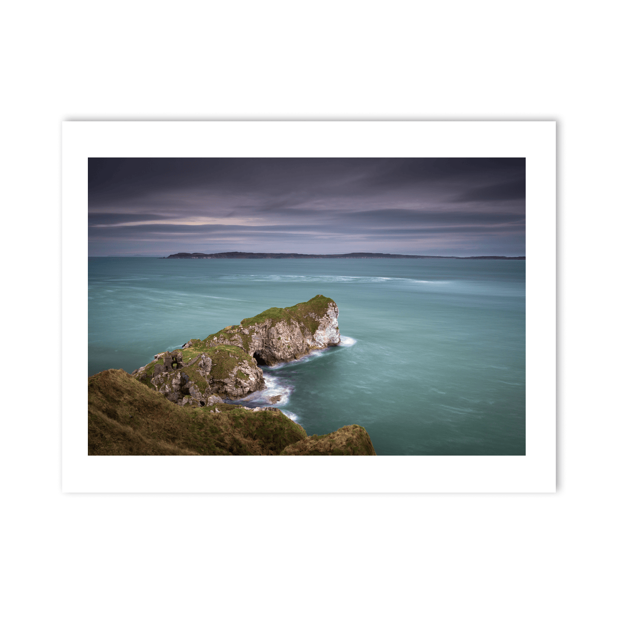 Nua Photography Print Kinbane Head Sea Stack and Moody Skies, Co. Antrim Kinbane Head Sea Stack Moody Skies Print | Nua Photography