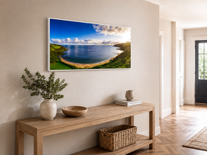 kinnagoe-bay-aerial-panorama-sunset WF-Hallway