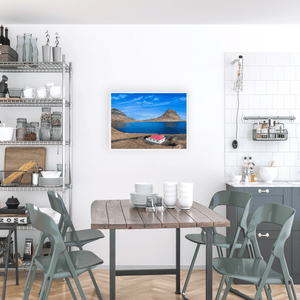 Kirkjufell Mountain and Traditional Cottage, Snæfellsnes Peninsula, Iceland fine art photography print by Nua Photography