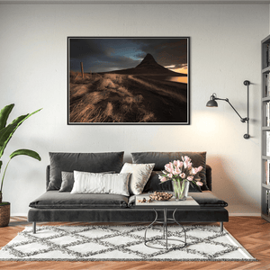 Nua Photography Print Kirkjufell Mountain at Sunset, Iceland Kirkjufell Mountain Sunset Iceland Print | Nua Photography