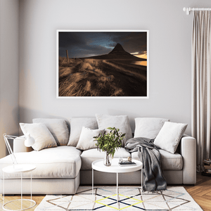 Nua Photography Print Kirkjufell Mountain at Sunset, Iceland Kirkjufell Mountain Sunset Iceland Print | Nua Photography