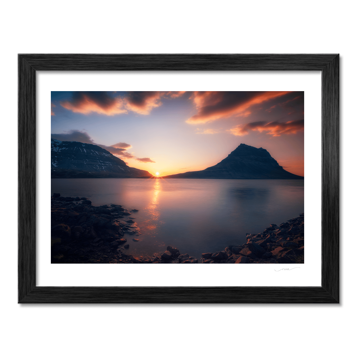 Nua Photography Print Kirkjufell Mountain at Sunset, Iceland (3) Kirkjufell Mountain Sunset Iceland Print | Nua Photography