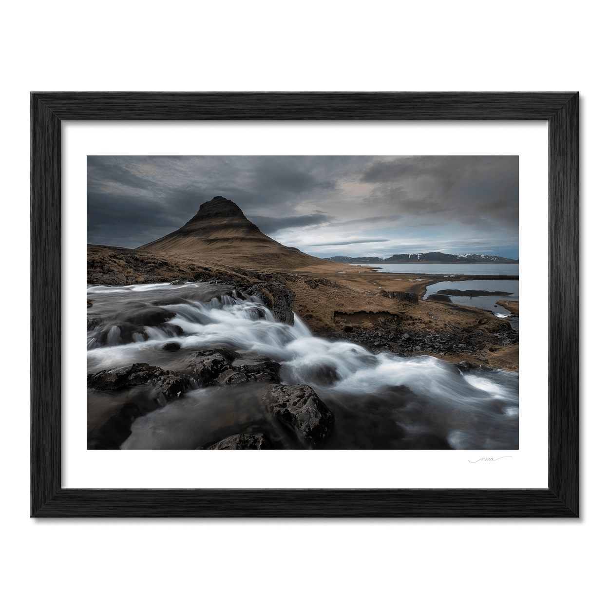 Nua Photography Print Kirkjufell Mountain and Waterfall, SnÃ¦fellsnes Peninsula, Iceland Kirkjufell Mountain and Waterfall Iceland Print | Nua Photography
