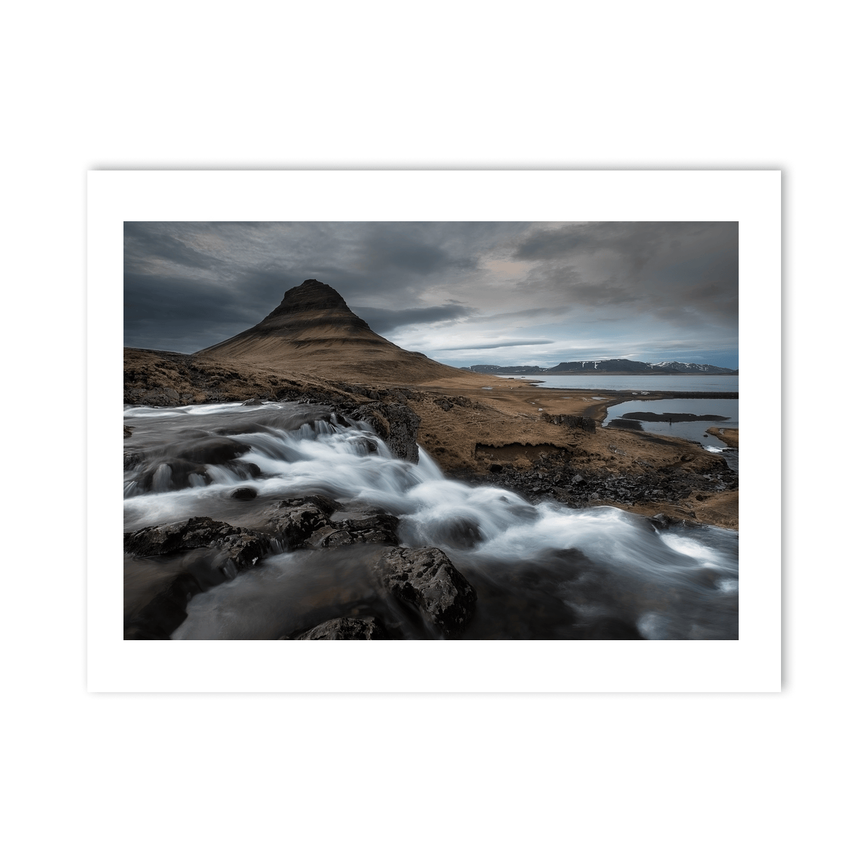 Nua Photography Print Kirkjufell Mountain and Waterfall, SnÃ¦fellsnes Peninsula, Iceland Kirkjufell Mountain and Waterfall Iceland Print | Nua Photography