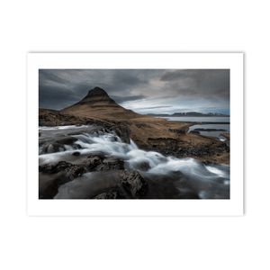 Nua Photography Print Kirkjufell Mountain and Waterfall, SnÃ¦fellsnes Peninsula, Iceland Kirkjufell Mountain and Waterfall Iceland Print | Nua Photography
