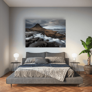 Nua Photography Print Kirkjufell Mountain and Waterfall, SnÃ¦fellsnes Peninsula, Iceland Kirkjufell Mountain and Waterfall Iceland Print | Nua Photography