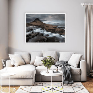 Nua Photography Print Kirkjufell Mountain and Waterfall, SnÃ¦fellsnes Peninsula, Iceland Kirkjufell Mountain and Waterfall Iceland Print | Nua Photography