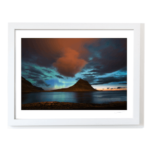 Nua Photography Print Kirkjufell Mountain Under the Northern Lights, Iceland Kirkjufell Northern Lights Iceland Print | Nua Photography