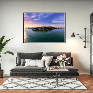 lambay-island-aerial-sunset-calm-seas BFW