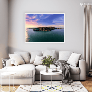 lambay-island-aerial-sunset-calm-seas WFW
