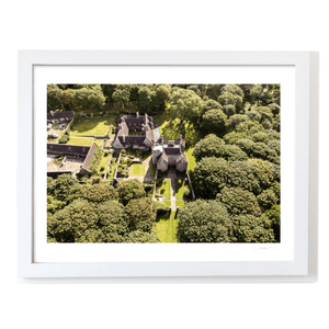 Nua Photography Print Lambay Island Castle Aerial View Through Woodland, Co. Dublin Lambay Island Castle Aerial View Print | Nua Photography